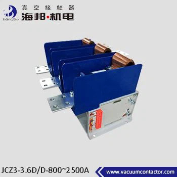 3Contactor de vacío de 3 fases de.6kV de tensión media para sistemas de energía de CA 50 - 60 Hz