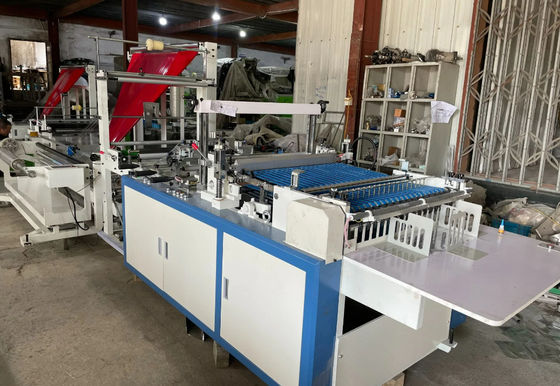 3.5KW Tres lados de sellado de cerradura de bolsas de fabricación de la máquina de alta velocidad 120pcs/min